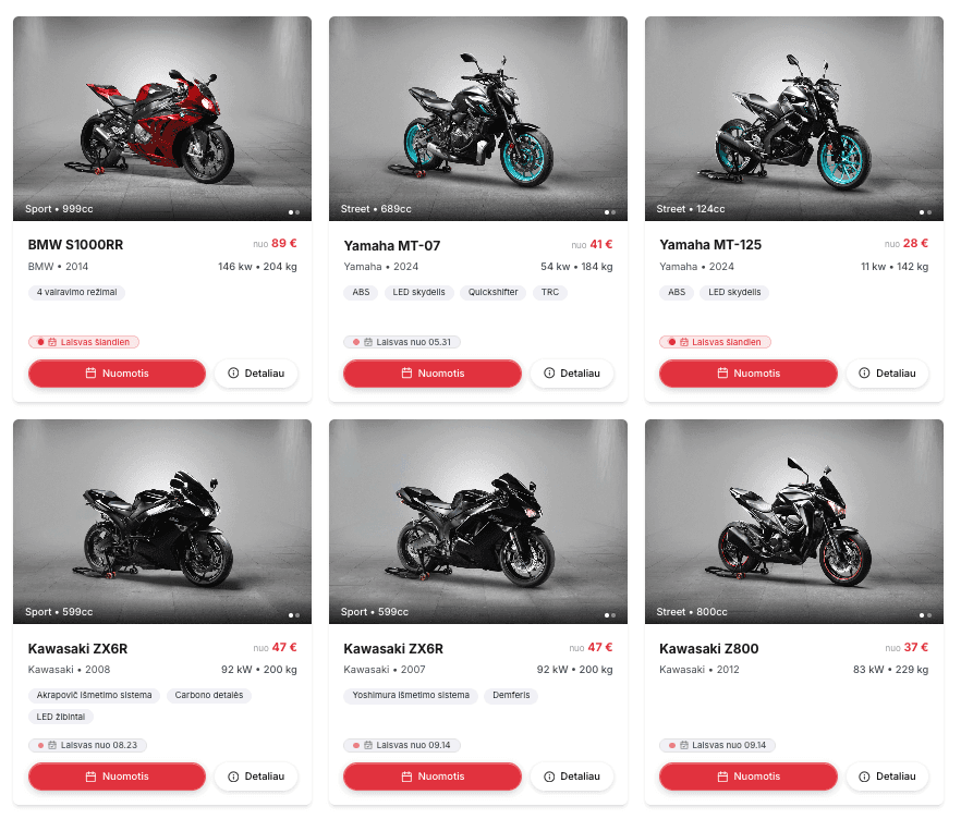 Kuba Motors motorcycle catalog preview